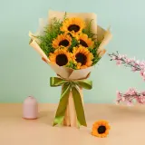 The Harvest 5 Sunflower & Greenery Bouquet – photo 1