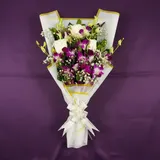 The Exotic Royal Orchid, Rose & Gypsy Bouquet – photo 1