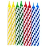 Stripe Birthday Candles with Flower Holders Set – photo 3