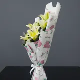 Elegant Yellow Lily & White Gerbera Bouquet – photo 4