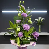 Elegant Flower Basket Arrangement – Luxury Gift Bouquet – photo 1