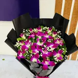 A Royal Purple Orchid Bouquet – photo 2