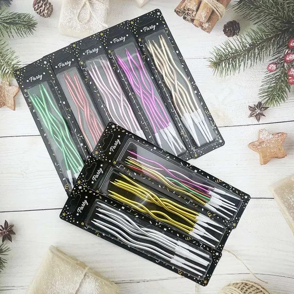 Sparkle Wavy Birthday Candles