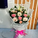 Blush Elegance Flower Bouquet – photo 1
