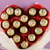 Heart-Shaped Ferrero Rocher Chocolate Bouquet – photo 2