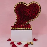 The Ultimate Sweet Rose & Ferrero Luxury Heart Box – photo 1