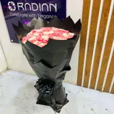 100 Pink & White Rose Bouquet – Premium Valentine Love Arrangement – photo 4