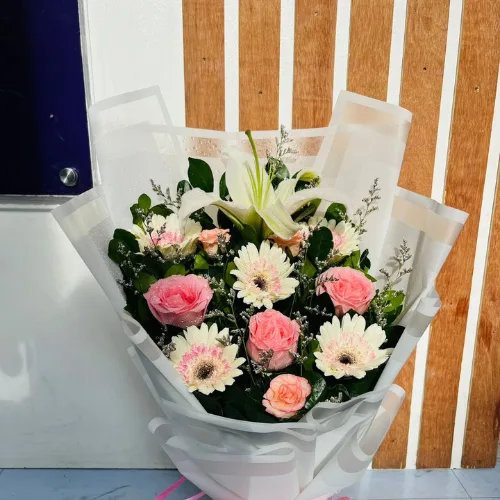 Blush Elegance Flower Bouquet