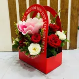 The Heartfelt Harmony Red Box Mixed Rose & Lily Arrangement – photo 2