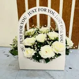 The Purest Wish White Rose "Just For You" Flower Box – photo 1
