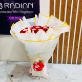 Grand Elegance Premium Red & Pink Rose Standing Bouquet – photo 4