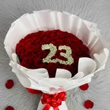 100 Premium Red Roses Bouquet with Fully Customizable Name or Number Design – Perfect for Proposal, Anniversary & Valentine’s Day – photo 4