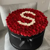 Personalized Initial Luxury Rose Box – photo 1