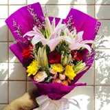 Vivid Romance Lily & Rose Bouquet – photo 3