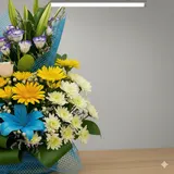 Premium Mixed Flower Basket Arrangement – Elegant Gift Bouquet – photo 3