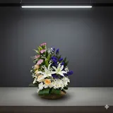 Graceful Lily & Carnation Basket – photo 2