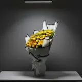 Yellow Gerbera & Rose Bouquet Statement – photo 4