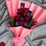 Pink Chocolate & Rose Bouquet – photo 3