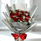Elegant Red Rose Bouquet – photo 5